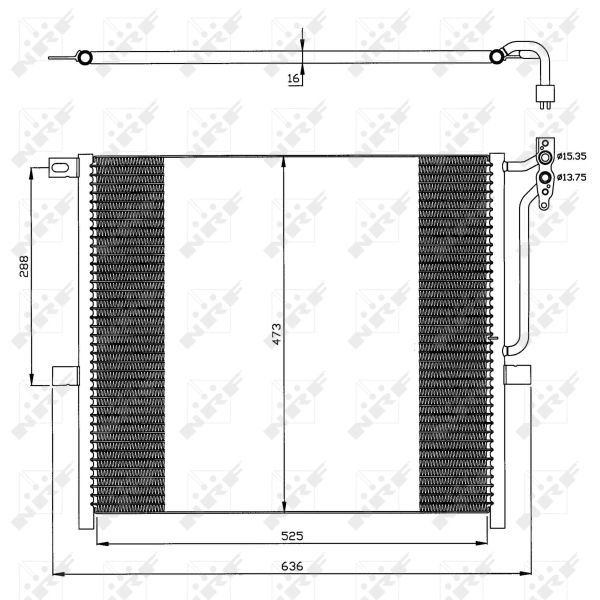 NRF 35468 Condenser, air conditioning