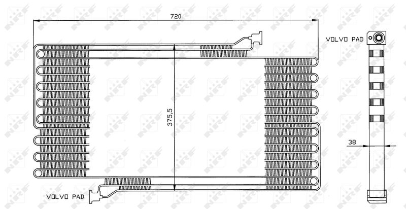 NRF 35472 Condenser, air conditioning
