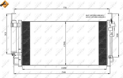 Condenser, air conditioning NRF 35473