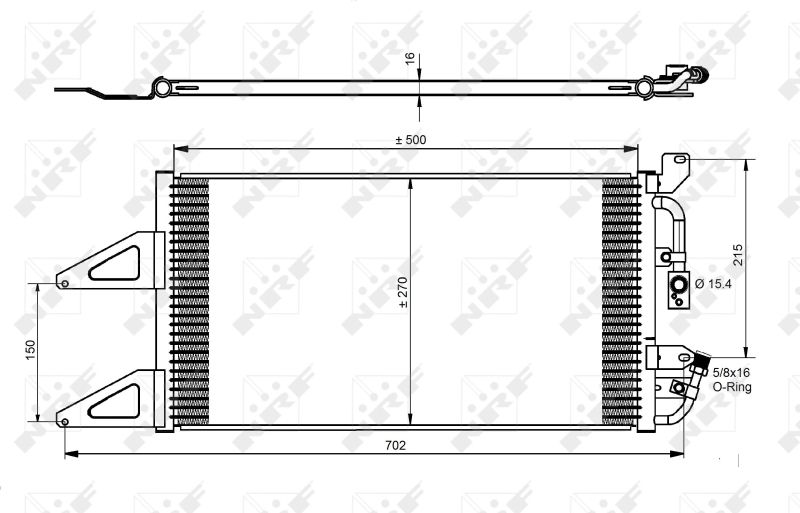 NRF 35489 Condenser, air conditioning