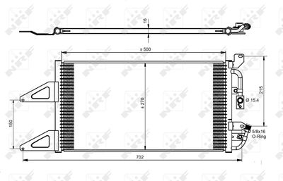 Condenser, air conditioning NRF 35489