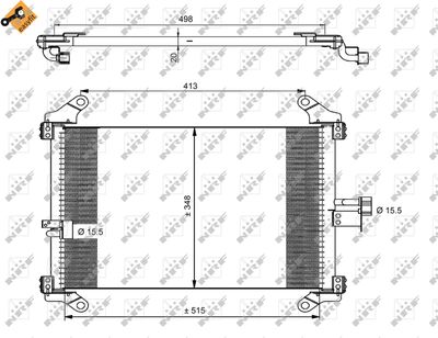 Condenser, air conditioning NRF 35494