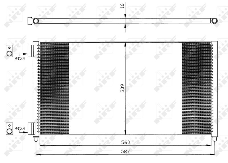NRF 35496 Condenser, air conditioning
