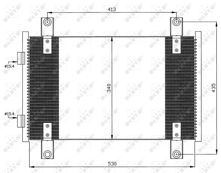 NRF 35501 Condenser, air conditioning