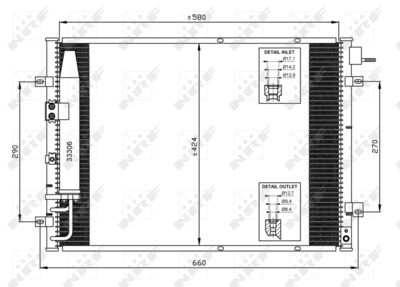 Condenser, air conditioning NRF 35515
