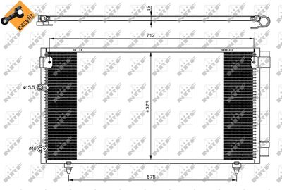 Condenser, air conditioning NRF 35518