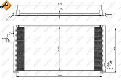 Condenser, air conditioning NRF 35523