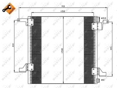 Condenser, air conditioning NRF 35526
