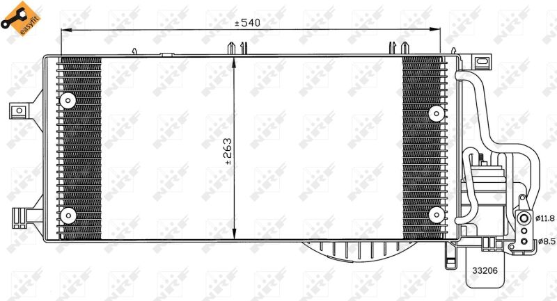 NRF 35531 Condenser, air conditioning