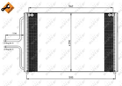 Condenser, air conditioning NRF 35533