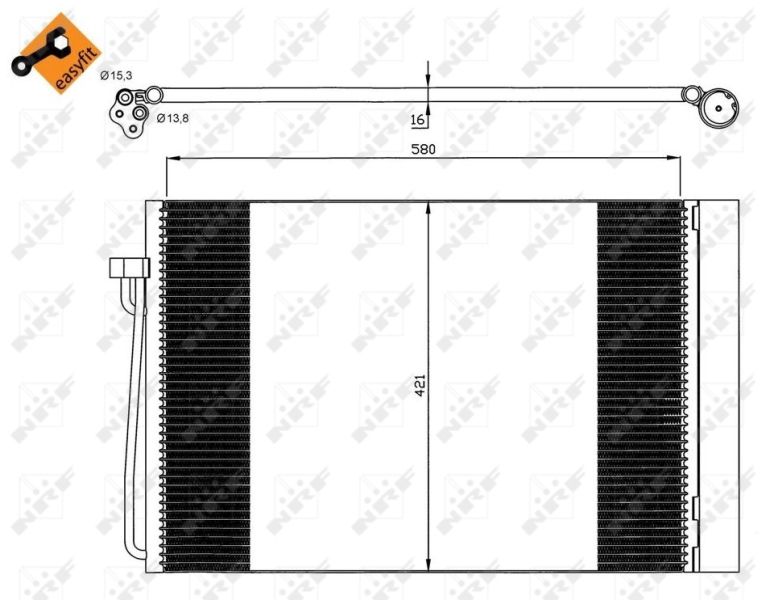 NRF 35537 Condenser, air conditioning