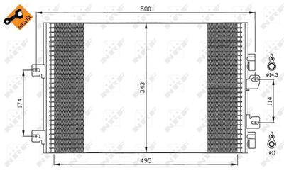 Condenser, air conditioning NRF 35543