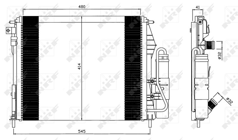 NRF 35547 Condenser, air conditioning