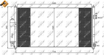 Condenser, air conditioning NRF 35550