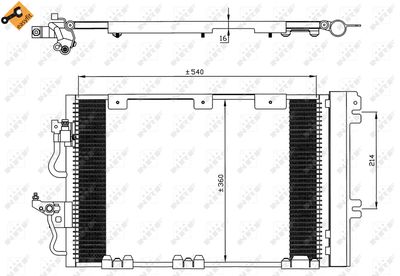 Condenser, air conditioning NRF 35556