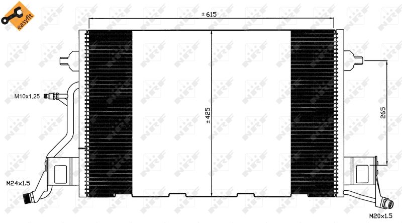 NRF 35564 Condenser, air conditioning