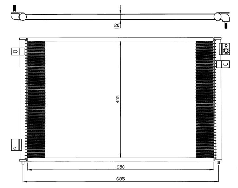 NRF 35567 Condenser, air conditioning