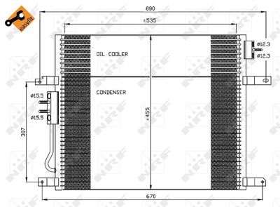 Condenser, air conditioning NRF 35577