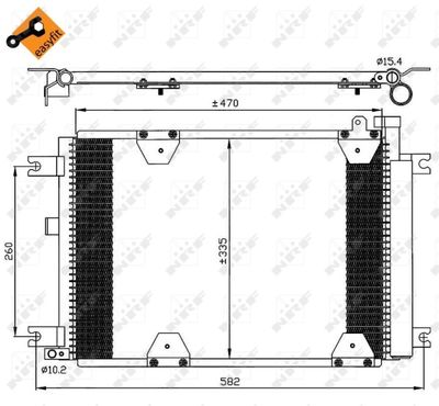 Condenser, air conditioning NRF 35580