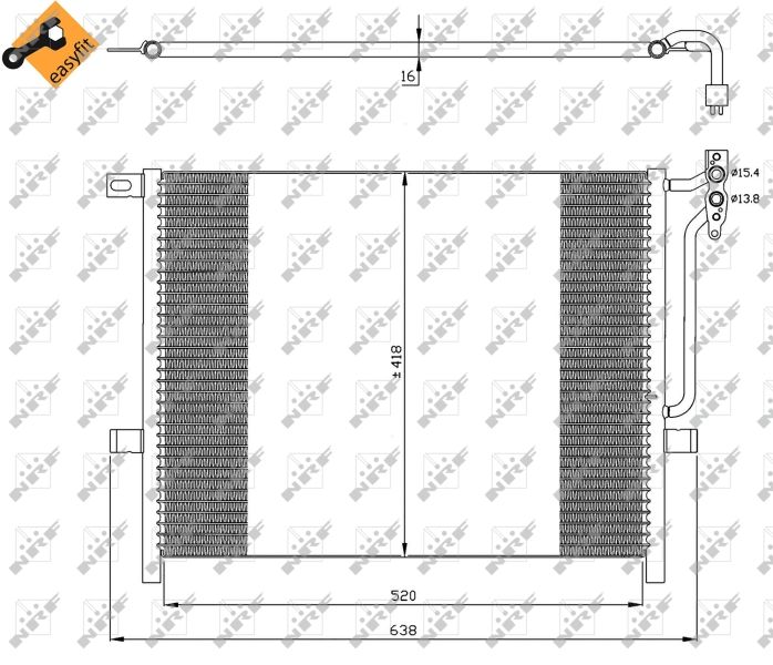NRF 35589 Condenser, air conditioning