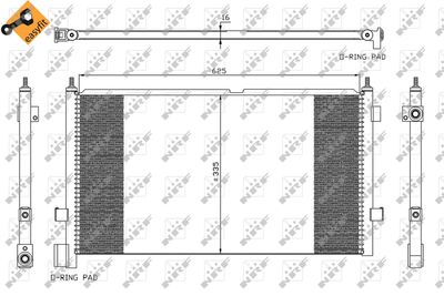Condenser, air conditioning NRF 35591
