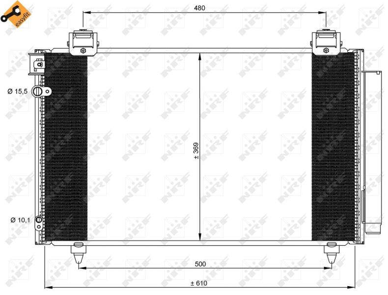 NRF 35592 Condenser, air conditioning