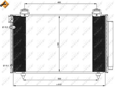Condenser, air conditioning NRF 35592