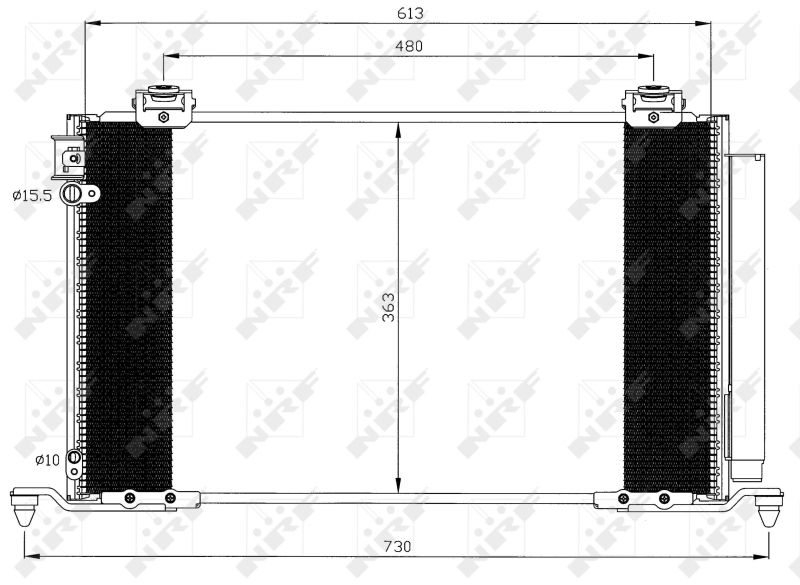 NRF 35595 Condenser, air conditioning