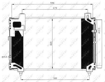 Condenser, air conditioning NRF 35596