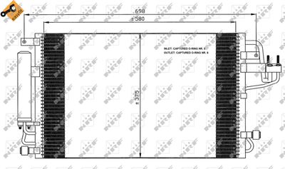 Condenser, air conditioning NRF 35600