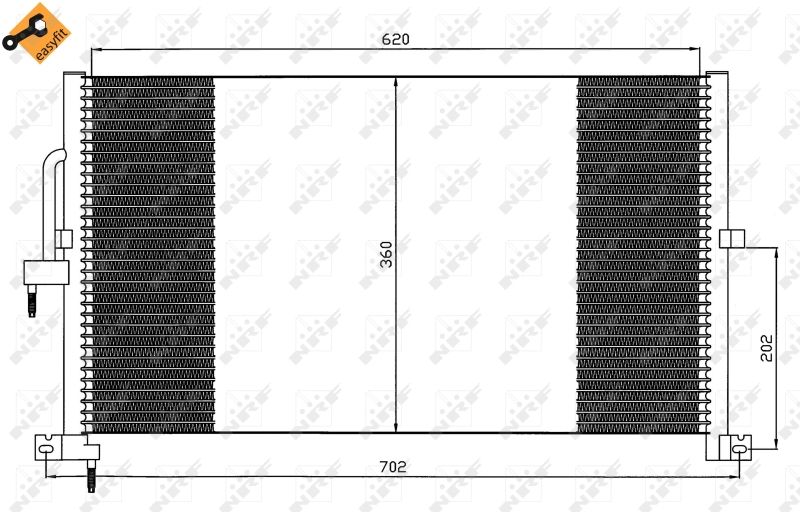 NRF 35603 Condenser, air conditioning
