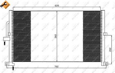 Condenser, air conditioning NRF 35603