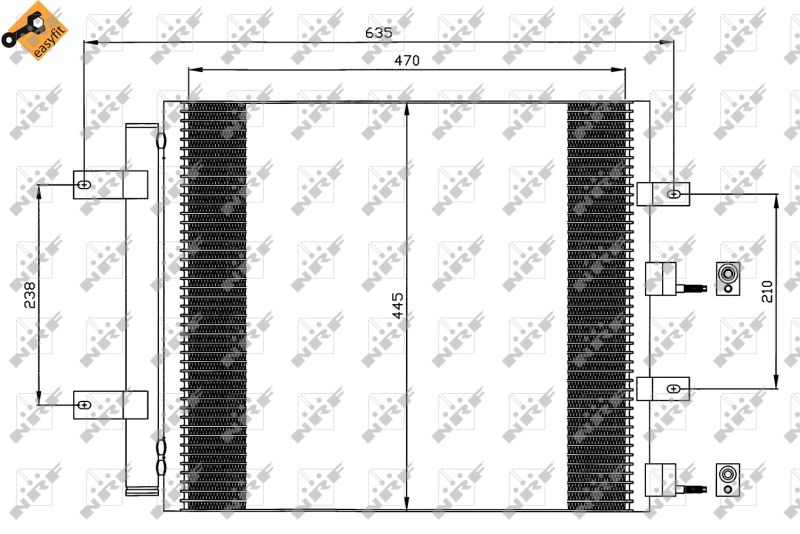 NRF 35604 Condenser, air conditioning