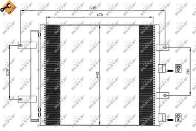 Condenser, air conditioning NRF 35604