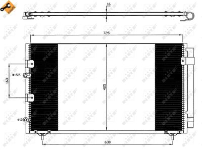 Condenser, air conditioning NRF 35609
