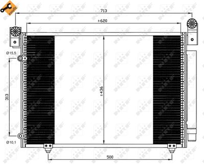 Condenser, air conditioning NRF 35612