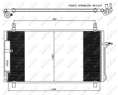 Condenser, air conditioning NRF 35624