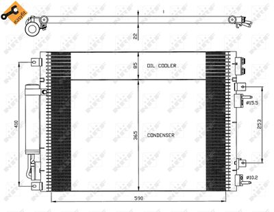 Condenser, air conditioning NRF 35626