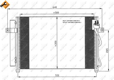 Condenser, air conditioning NRF 35630