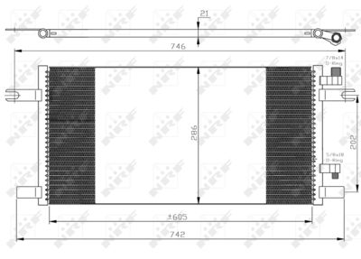 Condenser, air conditioning NRF 35647