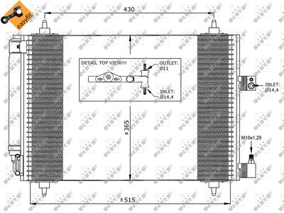 Condenser, air conditioning NRF 35649