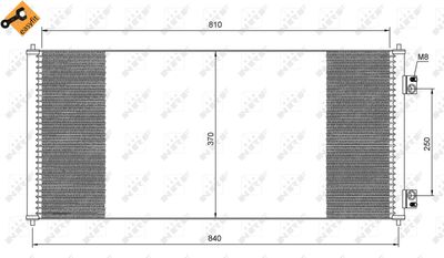 Condenser, air conditioning NRF 35651