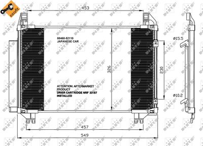 Condenser, air conditioning NRF 35652