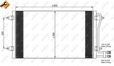 Condenser, air conditioning NRF 35656
