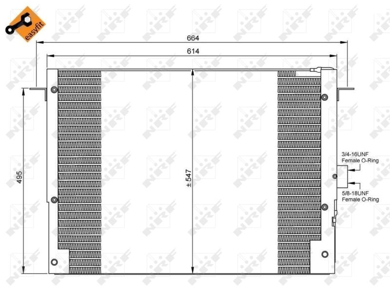 NRF 35657 Condenser, air conditioning