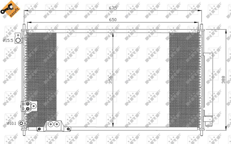 NRF 35740 Condenser, air conditioning