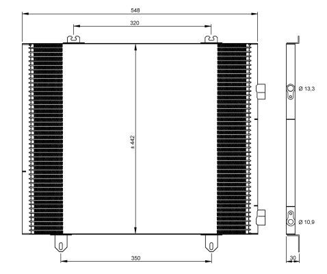 NRF 35747 Condenser, air conditioning