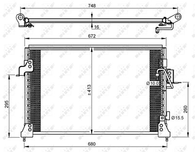 Condenser, air conditioning NRF 35754