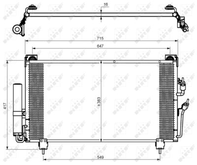 Condenser, air conditioning NRF 35755