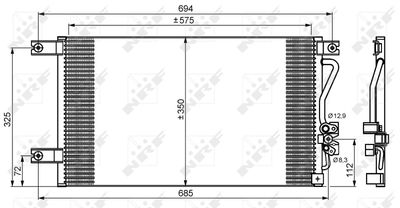 Condenser, air conditioning NRF 35756